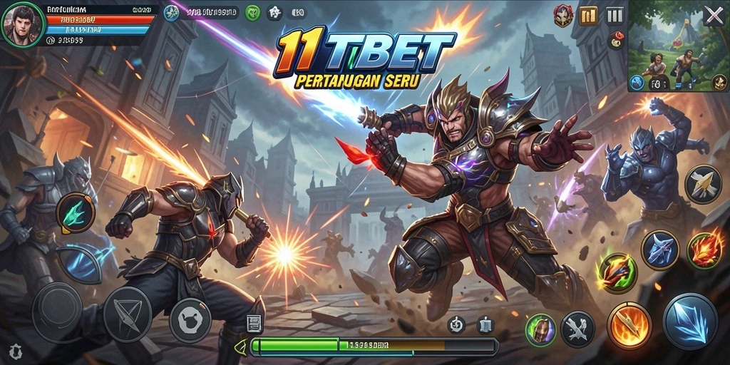 Gameplay menegangkan dalam 11TBET dengan pertempuran yang seru.