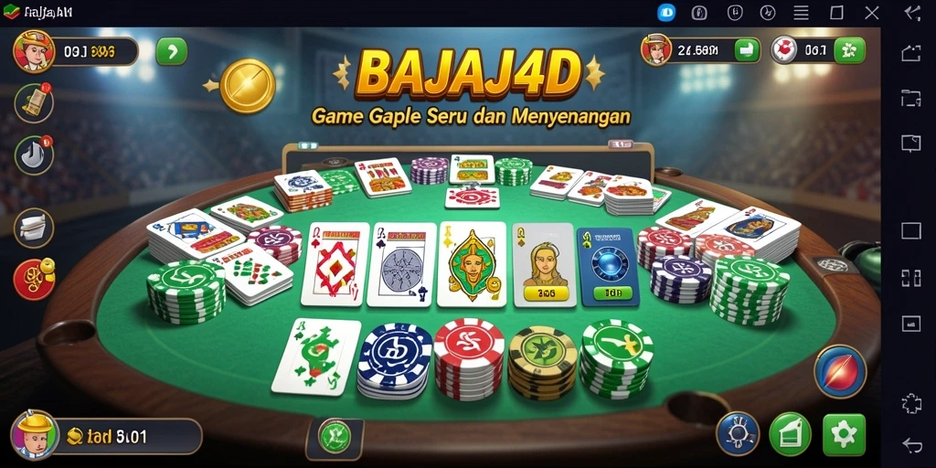 Tampilan gameplay seru BAJAJ4D di dunia Gaple.