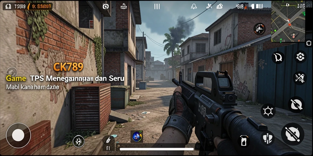 Tampilan mendebarkan gameplay CK789 dalam aksi TPS.