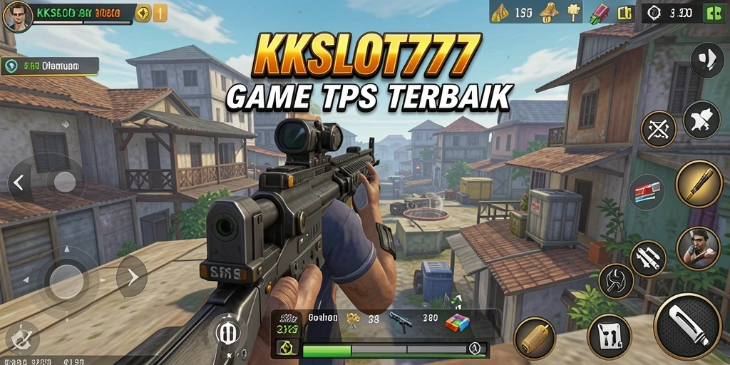 Screenshot utama KKSLOT777 menampilkan keseruan gameplay TPS yang menarik.