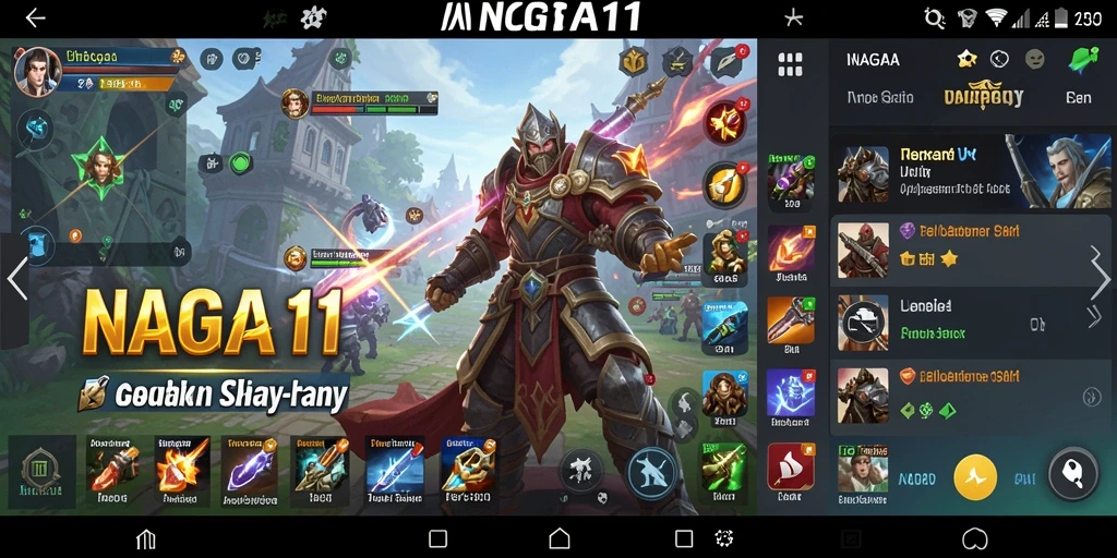 Tampilan antarmuka aplikasi NAGA11 yang modern dan intuitif.