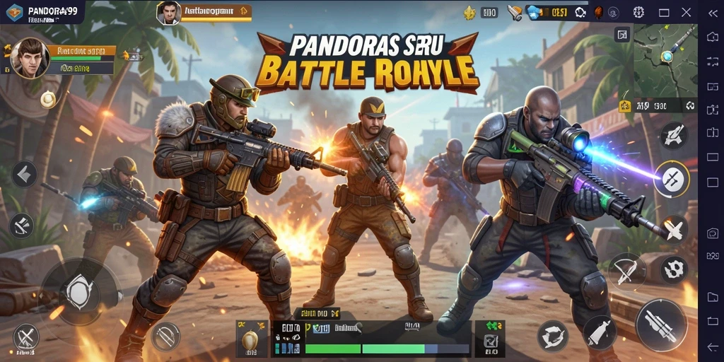 Gameplay menarik PANDORA99 dalam pertempuran Battle Royale.