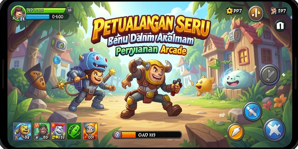 Tampilan gameplay seru dari PP7 yang menantang dan menyenangkan.