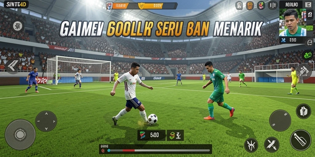 Tampilan gameplay SINTE4D yang menegangkan dan seru di lapangan.