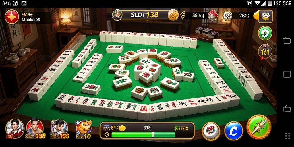 Tampilan menarik dari gameplay Mahjong yang menegangkan.
