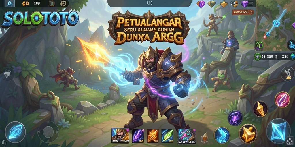 Tampilan gameplay <strong>SOLOTOTO</strong> yang dinamis dan mengesankan.