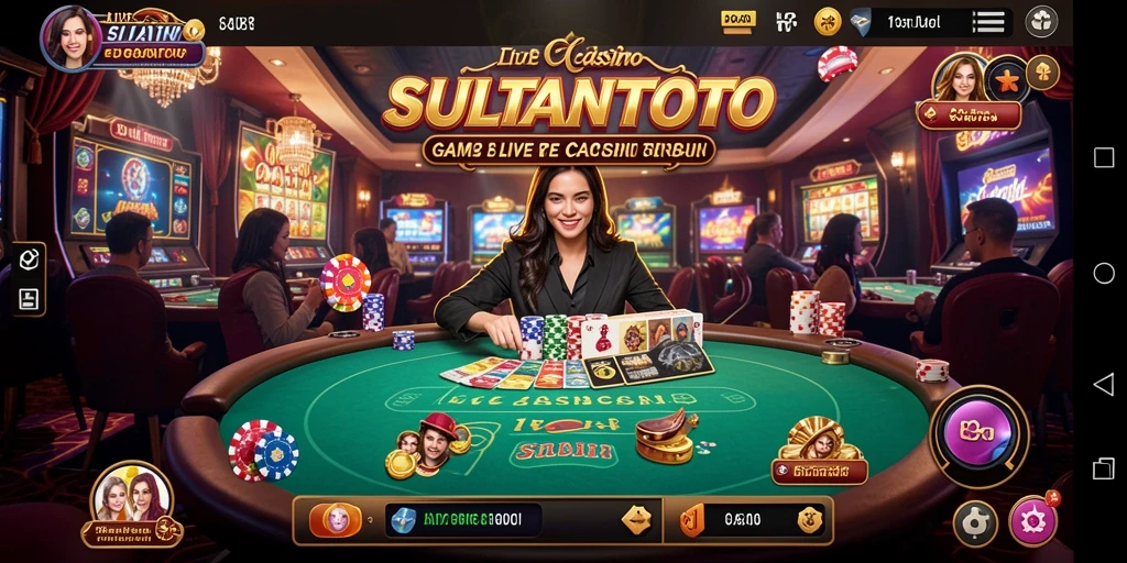 Screenshot gameplay Live Casino yang mendebarkan di SULTANTOTO.